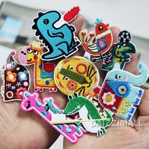 다이찌몰 동물농장 와펜 9종 자수 패치 열접착, 1개, 2번 꼬꼬댁