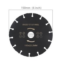 원형톱날 HEDA 100mm/105mm/115mm/125mm/150mm /180mm 진공 브레이징 카바이드 원형 톱 블레이드 목재 절단 디스크 용, 150mmX22.23mm