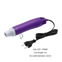 에어 공구 드릴 300W 220V 핫 건 DIY 히트 전기 전동 온도 지원 시트 수축 플라스틱 수리 도구 열풍 용접 히트건, EU Plug+빨간