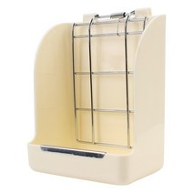 봄 잔디 프레임 랙 토끼 음식 바구니 건초 공급기 그릇, [02] White, [02] White