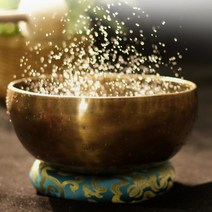 이도다완 접시 이천 도자기 사기 4인 그릇 세트 네팔 보름달 그릇 순수한 단조 티베트 소리 치유 스파 명상, 07 28cm