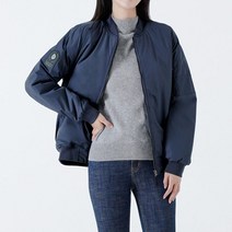 여성 패딩 항공점퍼 네이비 1P 블루종 커플 아우터