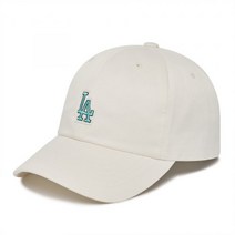 MLB 베이직 와펜 언스트럭쳐 볼캡 모자 LA 아이보리