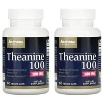 재로우 테아닌 100mg 베지 캡, 60개입, 2개