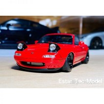 미아타 MX5 마쯔다 MAZDA 오픈카 로드스터 다이캐스트 MX-5 프라모델 모형 마쓰다 자동차 스포츠카 컨버터블, 1：10 RC模型翻灯