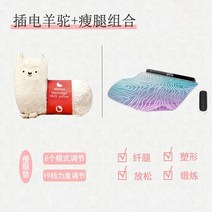 알파카 쿠션마사지기 온찜질 온열 생리통 허리 다리 종아리 목안마기 인형 여자친구 선물, 알파카 마사지기 + 글로잉 패드 (플러그인)