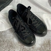 올블랙캔버스 운동화 면스니커즈 캔버스신발 단화
