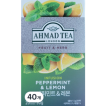 아마드 페퍼민트 앤 레몬 허브차 티백, 30g, 20개입, 5개