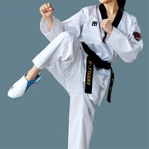 무토 방패로고 베이직 태권도복 V넥 단도복 무도복