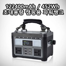 220v 캠핑용 차박 순수 정현파 452Wh 122400mAh 대용량 보조배터리/인버터/등산, 파워뱅크 (264Wh)