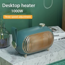 미니팬히터 캠핑용온풍기 충전식 히터 캠핑 전기 xiaomi 1000w 휴대용 데스크탑 하우스 난방 스토브 라디에이터 따뜻한 기계, 초록, 유럽 ​​연합