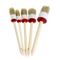 5pcs 자동차 청소 브러쉬 자세히 세트 세부 키트 공기 환기 대시 보드 휠 도구 세차 액세서리