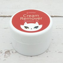 크림 리무버 10g 속눈썹 연장 재료 저자극 글루 제거, 딸기