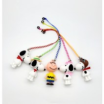 [캐디천사]스누피 찰리 골프티걸이 5종/골프악세사리 캐디용품 라운딩용품 티꽂이 분실방지, 스누피 찰리 5종(고무링)-1세트