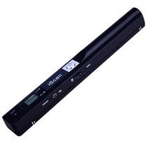iScan 휴대용 펜 스캐너 미니 핸드 무선 포터블 스캐너 A4 스캔, 블랙 + 32G 메모리 카드