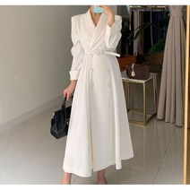 빅사이즈 정장원피스 상견례 피로연 돌잔치 하객룩 가을 롱 드레스