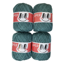 울클럽 모티브 토트백 만들기 DIY 올리오실 4볼세트, 726 민트