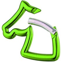 키체인 카라비너 아렌벨 234 알루미늄 자동차 키 체인 d-링 스프링 장착 게이트 카라비너 ​​후크 클립 스냅 후크 홀더, 녹색