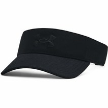 언더아머 골프 남성용 블리칭 바이저 블랙 블랙, Black (002)/Black