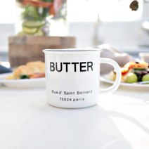 ondo 영문 레터링 머그잔 홈카페 컵 레트로 머그컵, butter