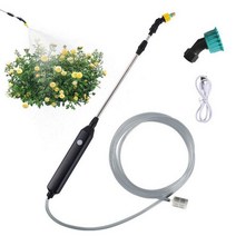 충전식분무기 정원 급수 스프레이 자동 전기 분무기 USB 충전식 식물 2M 호스 청소 도구, 1개
