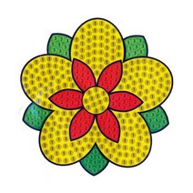 스티커보석십자수 8종, 1태극기
