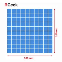 써멀패드 그래픽카드 RGEEK GPU CPU 히트싱크 냉각 열전도 실리콘 패드 고품질 전열 개스킷 방열 패드 6.0W/mK 100x100 x 1mm 신제품, [04] Sliced 100x100mm, [04] thickness 2mm