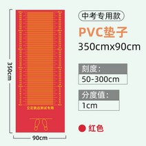 제멀판 제자리 멀리뛰기 훈련 전용 매트 미끄럼 방지 체육교구, PVC 매트 레드 3.5m