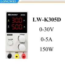 Longwei LW K3010D 3LED 30V10A 규제 DC 전원 공급 장치 조정 가능한 실험실 벤치 30V 10A 전압 안정기 스, [02] LW-K305D-3LED, [01]