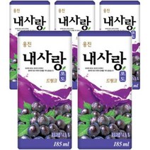 키워도 회의 미팅 회사 탕비실 사무실 간식 내사랑 드링크 포도 185mL 팩 24개 185ml, 5세트