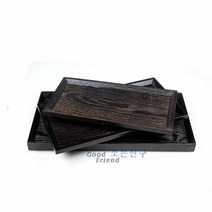 옻칠 원목 트레이(옻칠 후식쟁반 소)_28.5x 14.5, 단품