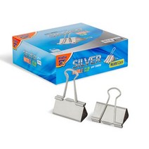 [알파] 더블클립 실버 51mm(특대) 실버코팅41mm(대) 25mm(중) 19mm(소), 특대51mm(12pcs)