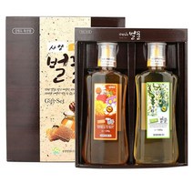 (당일발송) 국내산 벌꿀 1kgx2개 세트 부모님 선물 추천 선물용 국산 아카시아벌꿀 사양벌꿀 (1kgx2병 쇼핑백증정)