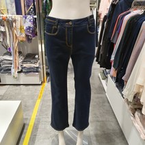 3여성)올리비아로렌 다리가 길어보이는 스티치포인트 부츠컷 데님 VVCMPXM6356