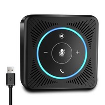 EMEET 에밋 USB 스피커폰 360도 무지향성 통합스피커 마이크로폰 양방향대화