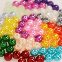 DIY용 8mm구슬 펄구슬 자작채비 채비튜닝용 컬러구슬 쭈꾸미자작채비 문어자작채비 다운샷자작채비 야광구슬, 8mm구슬벌크 빨강