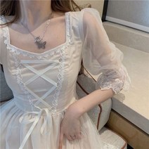 쉬폰원피스 여름원피스 럭셔리 캐주얼 귀여운 편안한 독특한 복고풍 샤랄라