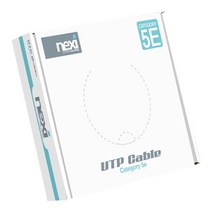 넥시 CAT.5E UTP 랜케이블 100m(1롤/박스)/NX360/RJ45/8P8C/기가비트/제작형 랜선/단선/KS 품질인증/RoHS인