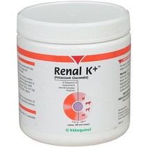 고양이 강아지용 Vetoquinol Renal K 분말 신장 보조제 100g 용기