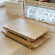 cocooning 대나무 우드 접시 플레이팅 스시 초밥도마 2size 스시도마, 1Ea, 대