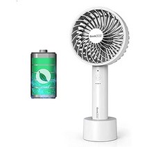일본직발송 2. Geek Aire 소형손잡이선풍기 초정음 5단계 대용량 2500mA휴대해서USB충전가능한 미니선풍기, One Size, One Color