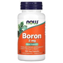 나우푸드 Now Foods 붕소 3mg 베지 캡슐 100정121174, 100 개선택 용량이 사진보다 우선입니다, 100개
