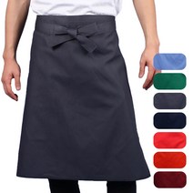 레뷰가운 AE21 허리앞치마 요리학원 포장마차 일식 호프집 서빙 주방 분식집 앞치마, AE21_자주, 1개