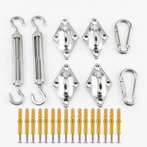 420D 방수 차양 항해 야외 정원 해변 캠핑 파티오 수영장 천막 텐트 차양., [09] Accessories 4