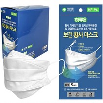 하루온 일회용 KF94마스크 100매 귀편한 귀안아픈 덴탈 약국 마스크, 화이트