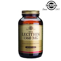Solgar 레시틴 1360mg 소프트젤, 100개입, 100개입