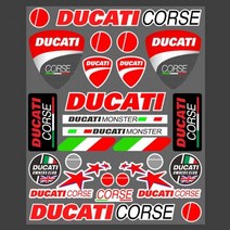 반사 두카티 스티커 데칼 1 세트 빈티지 몬스터 스크램블러 멀티스트라다 퍼포먼스용 이탈리아 코스 로고 821 620, FG094