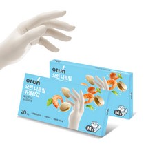 오런 니트릴위생장갑 20매 x3, 중(M)
