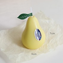 캔들만들기 DIY 양초 수제 아로마 테라피 과일 촛불 크리 에이 티브 바나나 과일 촬영, 노란 배, 1개