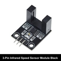 타코메타 타코미터 RPM 게이지 속도 측정기 광전 빔 센서 모듈 diy kit 용 슬롯, 3핀 블랙